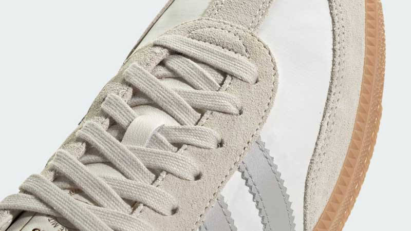adidas Samba OG Cream Light Grey Top Closeup