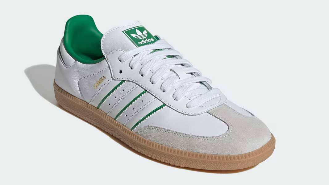 adidas Samba OG Crystal White Green Front