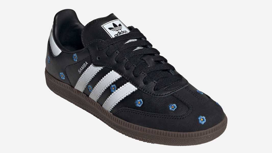 adidas Samba OG Embroidered Floral Black | IF4397 | The Sole Supplier