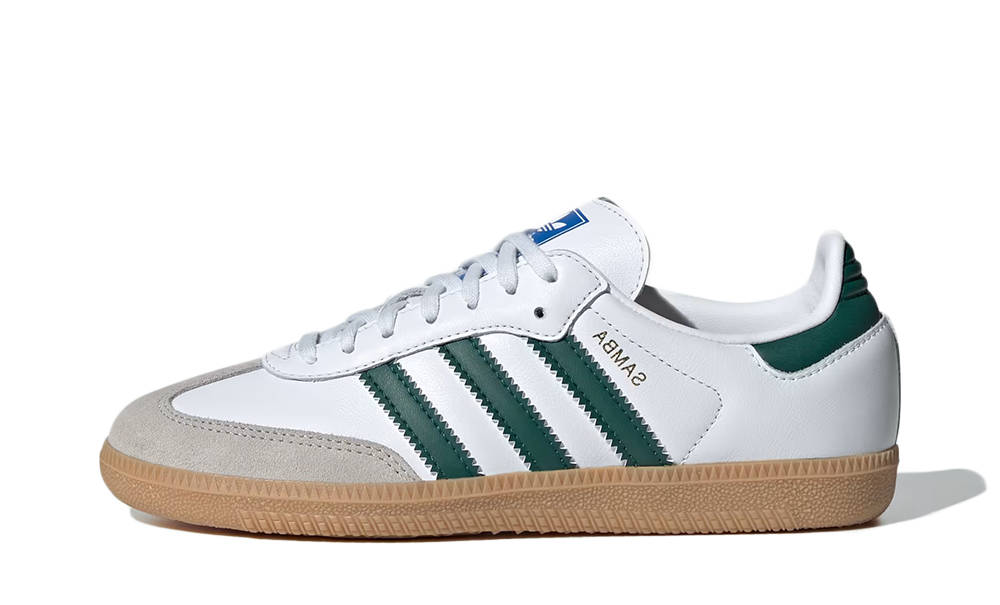 adidas Samba OG GS White Collegiate Green