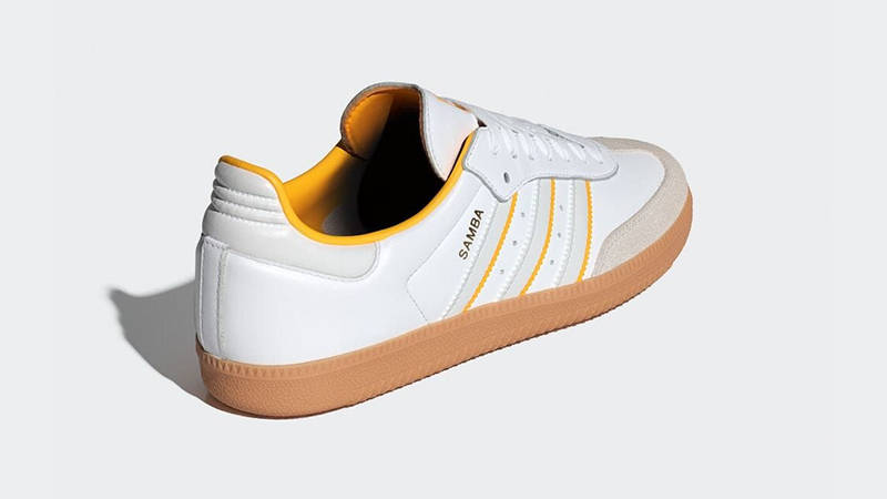 adidas Samba OG White Crew Yellow back