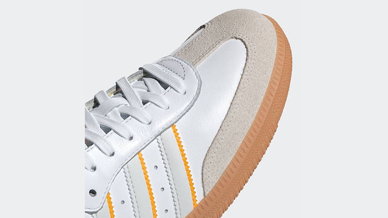 adidas Samba OG White Crew Yellow toe