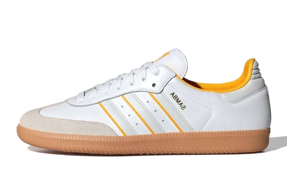 adidas Samba OG White Crew Yellow