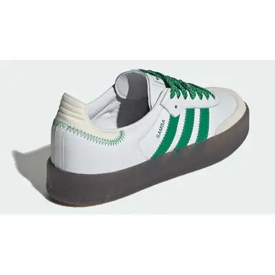 adidas Sambae Cloud White Green Back