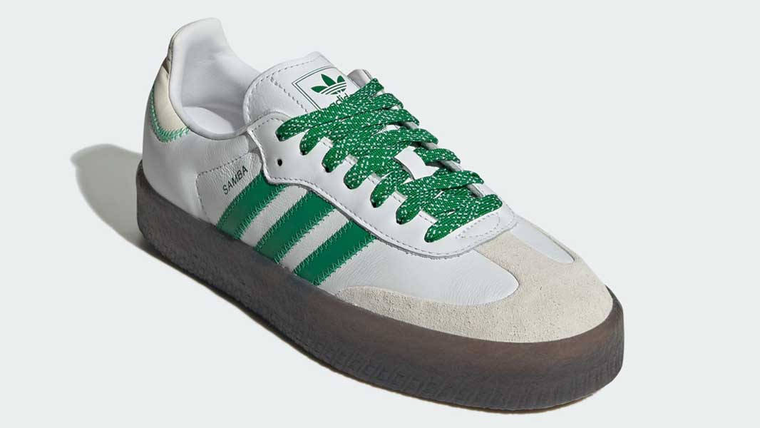 adidas Sambae Cloud White Green Front