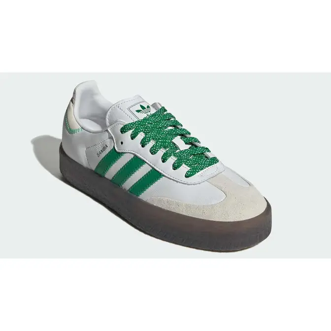 adidas Sambae Cloud White Green Front