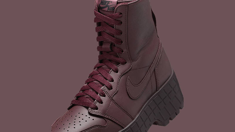 Air Jordan 1 Brooklyn Burgundy Crush tongue