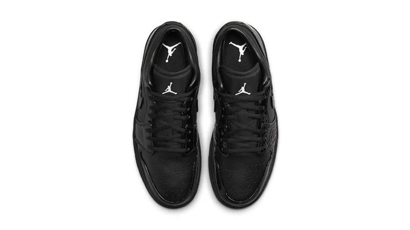 Air Jordan 1 Low Black Croc middle