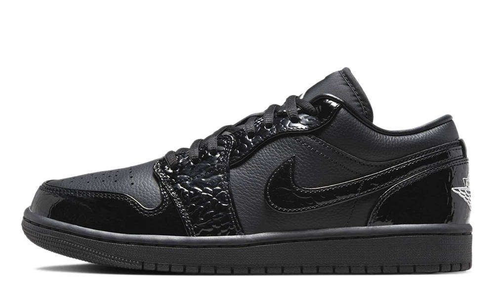 Air Jordan 1 Low Black Croc