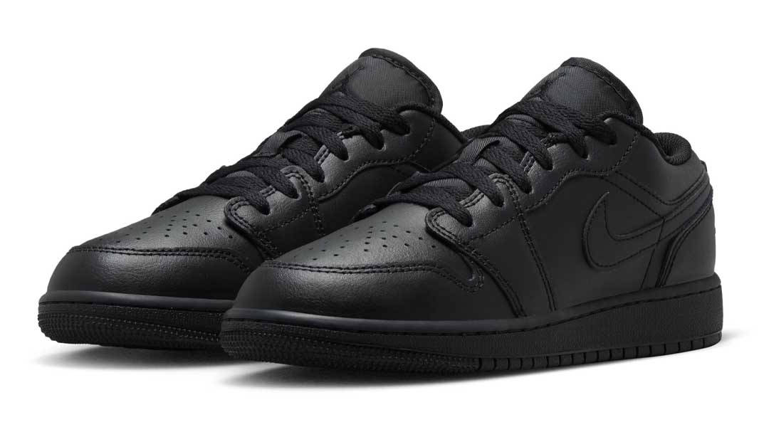 Air Jordan 1 Low GS Triple Black 2022 Front