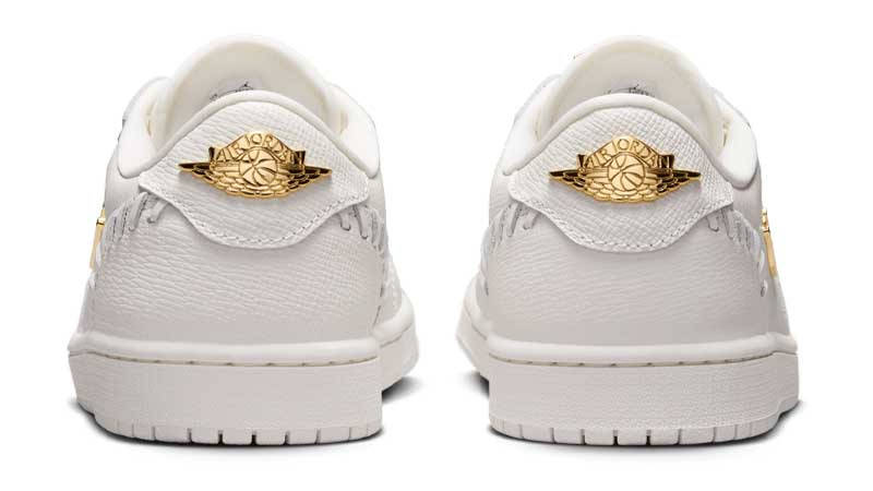 Air Jordan 1 Low Method of Make Sail Metallic Gold Back
