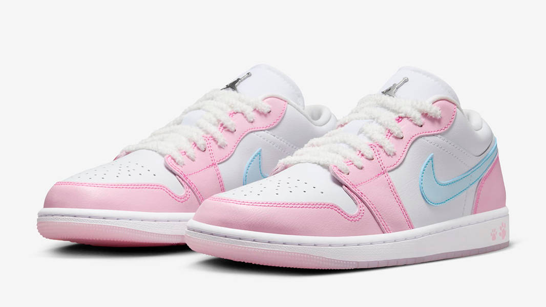 Air Jordan Low Paw Print White Pink HM3706-141 The Sole Supplier