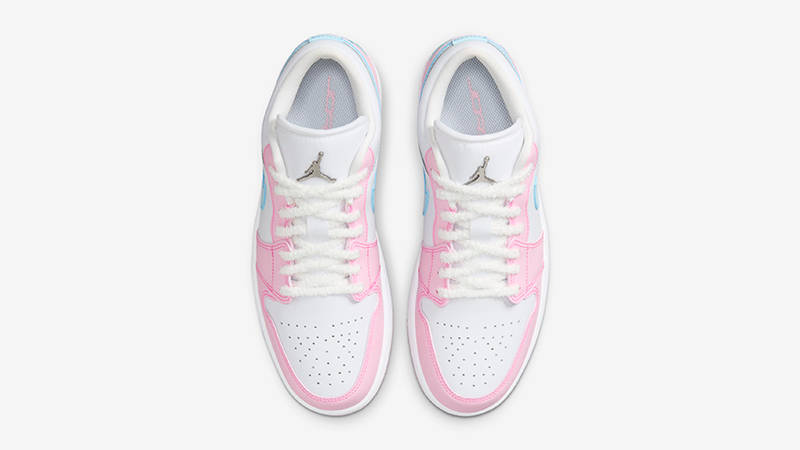 Air Jordan 1 Low Paw Print White Pink HM3706-141 Top