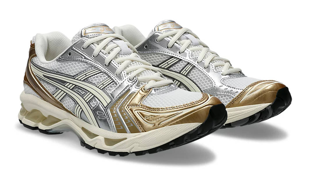 ASICS Gel-Kayano 14 White Cream Gold Front