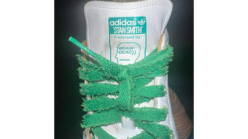 Brain Dead x adidas Stan Smith White tongue