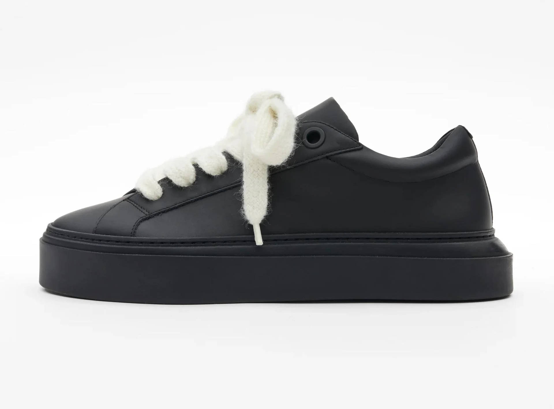 Cole Buxton Wilson Sneaker Black | MAW23SNR1LTHR000