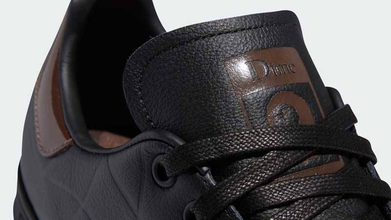 Dime x adidas Stan Smith Core Black Tongue