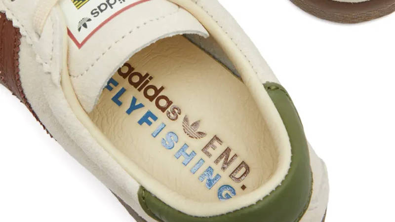 END. x adidas Tobacco Flyfishing Ecru Tint ID5418 Detail 2