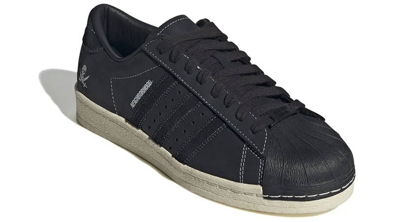 Neighborhood x adidas Superstar Core Black frontr