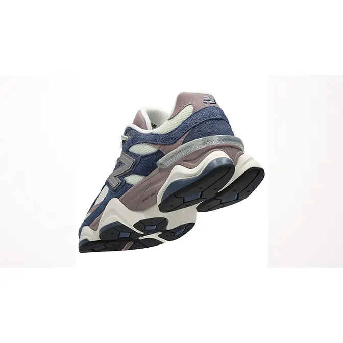 New Balance 9060 Navy Ice Wine U9060FL heel