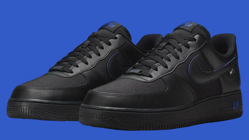 blue black air force ones
