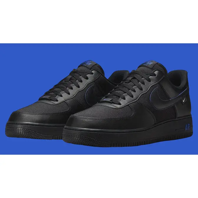 Black blue air force 1 best sale