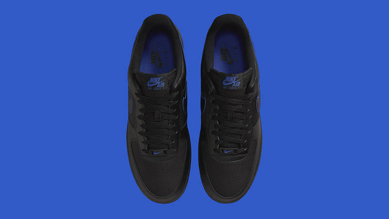 Nike Air Force 1 Low Black Astronomy Blue middle