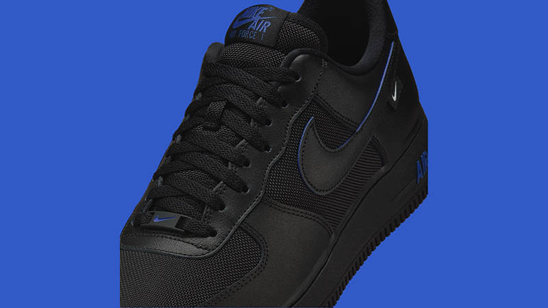 Nike Air Force 1 Low Black Astronomy Blue side