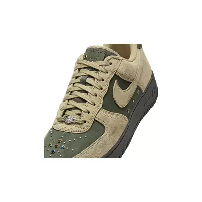 Nike Air Force 1 Low Dark Army Olive tongue