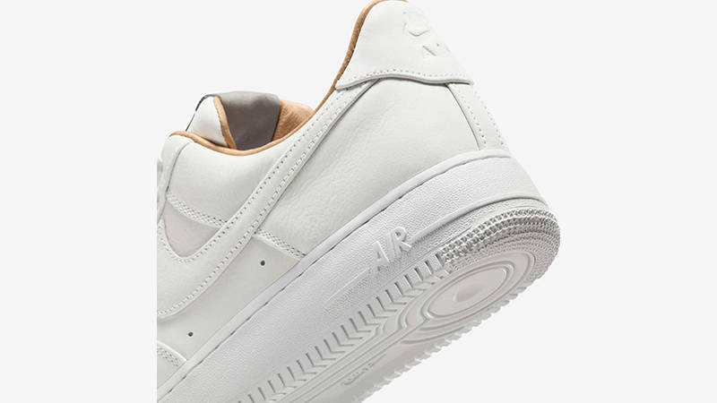 Nike Air Force 1 Low Summit White Tan IB1406-111 heel
