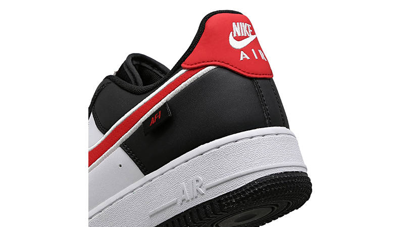 Nike Air Force 1 Low University Red Swoosh HM0721-002 heel