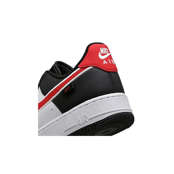 Nike Air Force 1 Low University Red Swoosh HM0721-002 heel