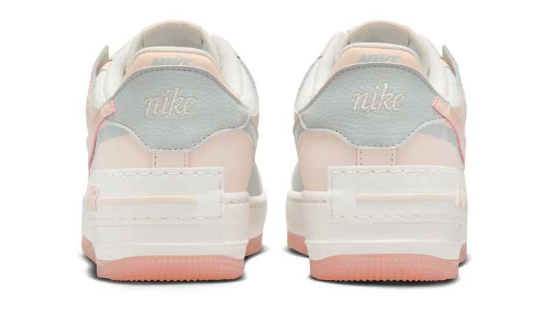 Nike Air Force 1 Shadow Coconut Milk Crimson Tint Back