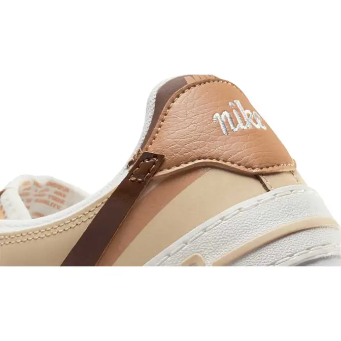 Nike Air Force 1 Shadow Sail Brown Closeup