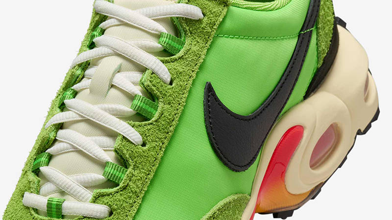 green waffle racer sneakers