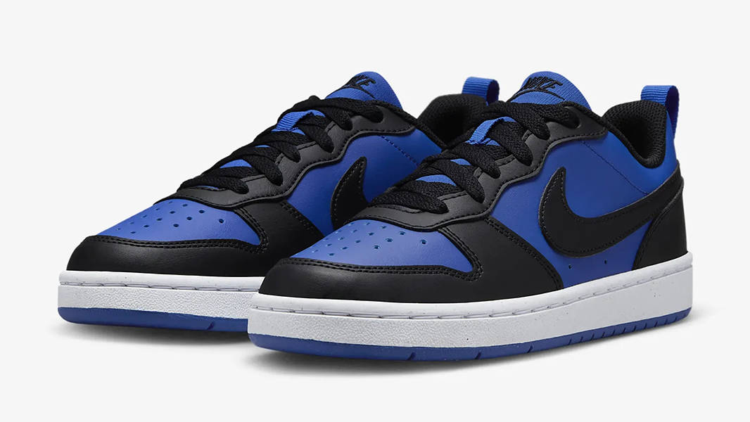 Nike Court Borough Low Recraft GS Game Royal Black HM6293-480 Side