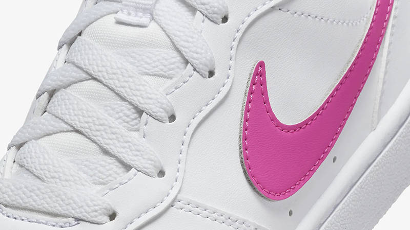 Nike Court Borough Low Recraft GS White Laser Fuchsia DV5456-113 Detail