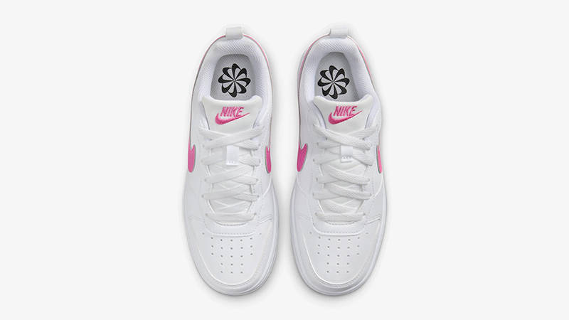 Nike Court Borough Low Recraft GS White Laser Fuchsia DV5456-113 Top