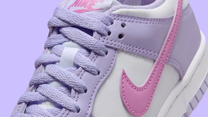 Nike Dunk Low Beyond Pink Hydrangeas Detail