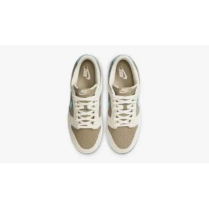 Nike Dunk Low Khaki Denim Turquoise