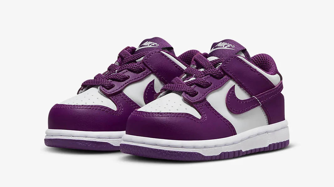 Nike Dunk Low Toddler White Viotech FB9107-110 Side