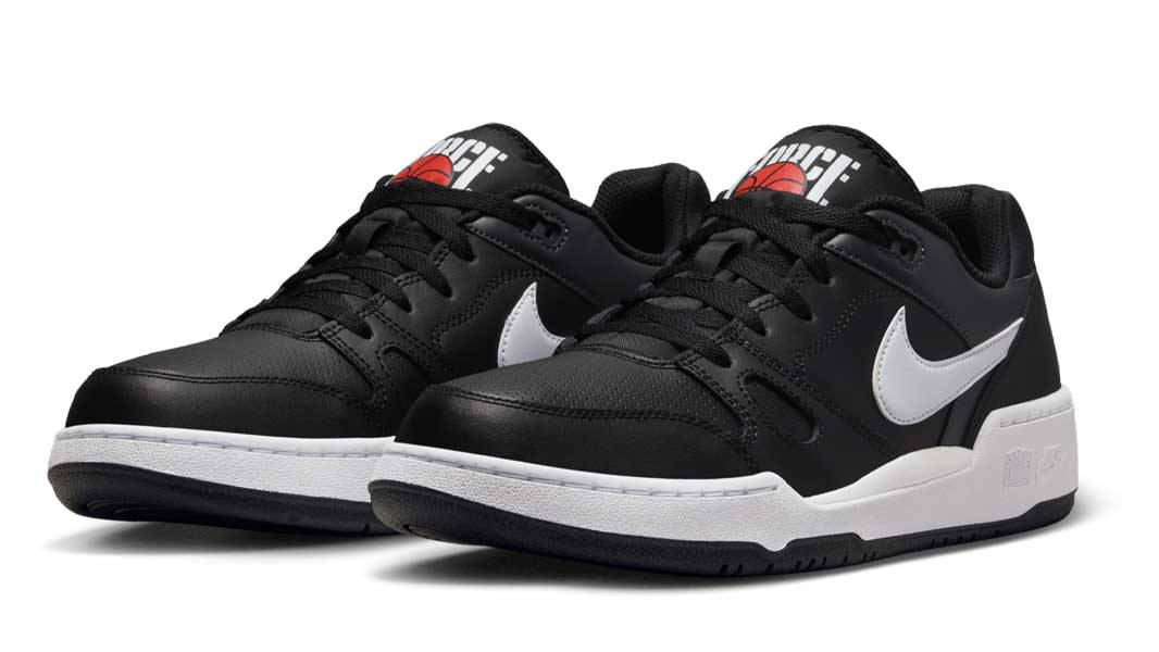 Nike Full Force Low Black White Front