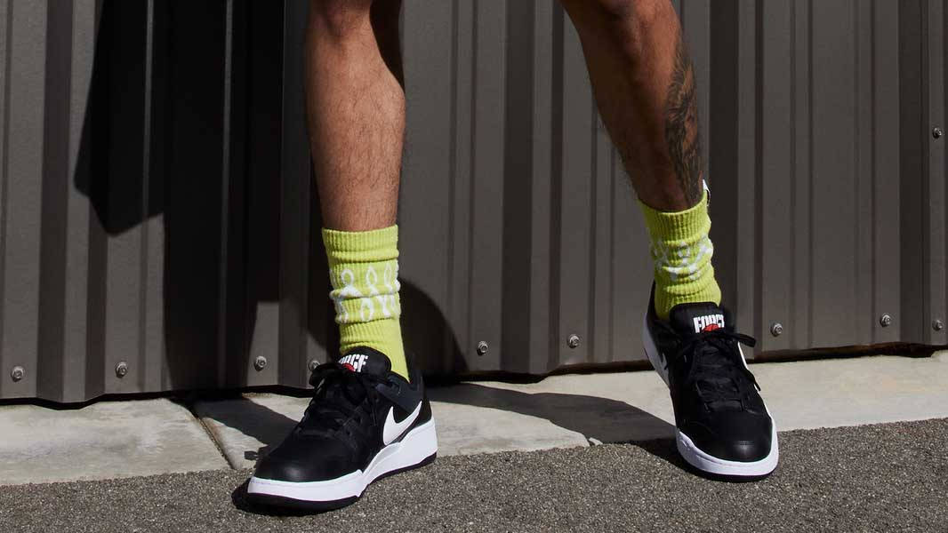 Nike Full Force Low Black White On Foot 1