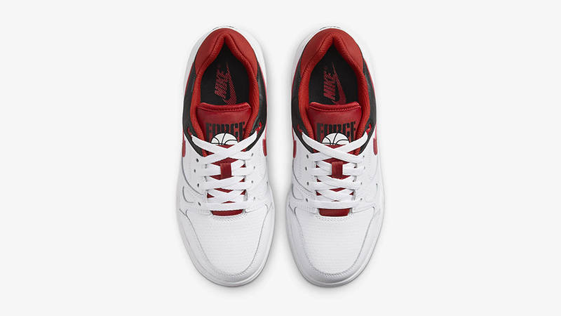 Nike Full Force Low GS White Black Mystic Red FV5929-100 Top