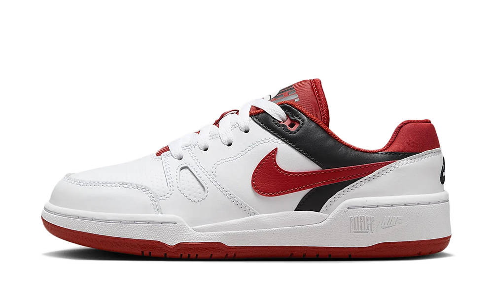 Nike Full Force Low GS White Black Mystic Red FV5929-100