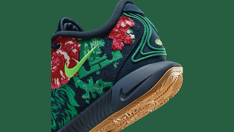 Nike LeBron 21 Grandma’s Couch Red Multi heel