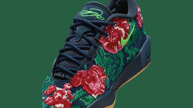 lebron red and green shoes