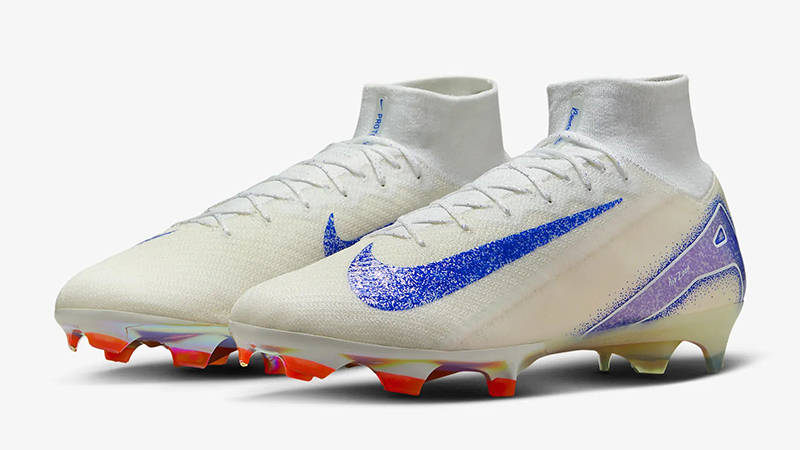 Nike Mercurial Superfly 10 Elite Blueprint FG High-Top Football Boot White Blue front