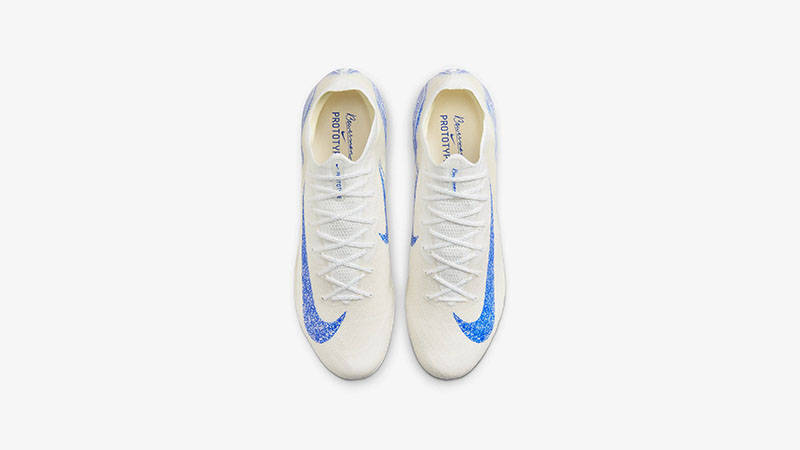Nike Mercurial Vapor 16 Elite Blueprint FG Low-Top Football Boot White Blue middle