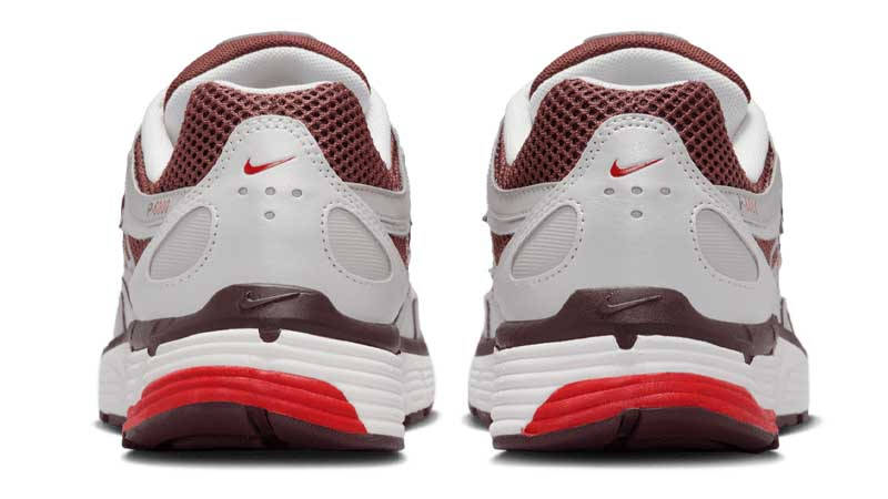 Nike P-6000 Metallic Summit White Fire Red Back